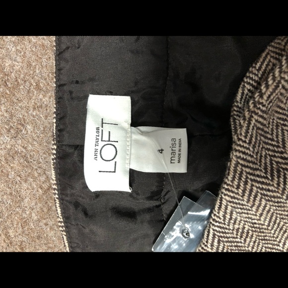 tweed cropped, cuffed pants - Picture 5 of 6